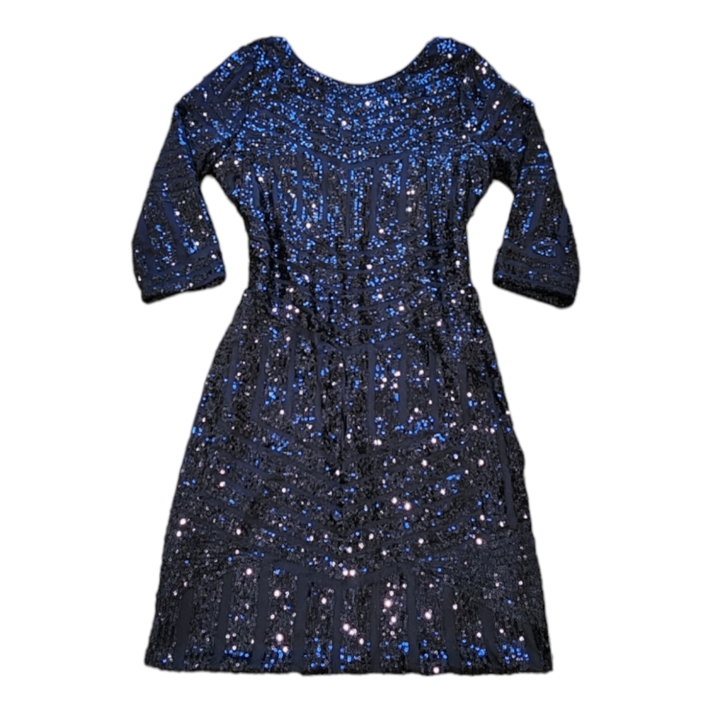 As U Wish brand navy blue sequins dress